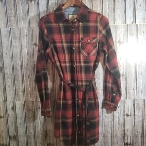 Legendary whitetails Flannel button down dress